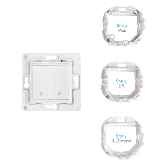 Shelly Wall Switch with 2 Buttons White - Image 2